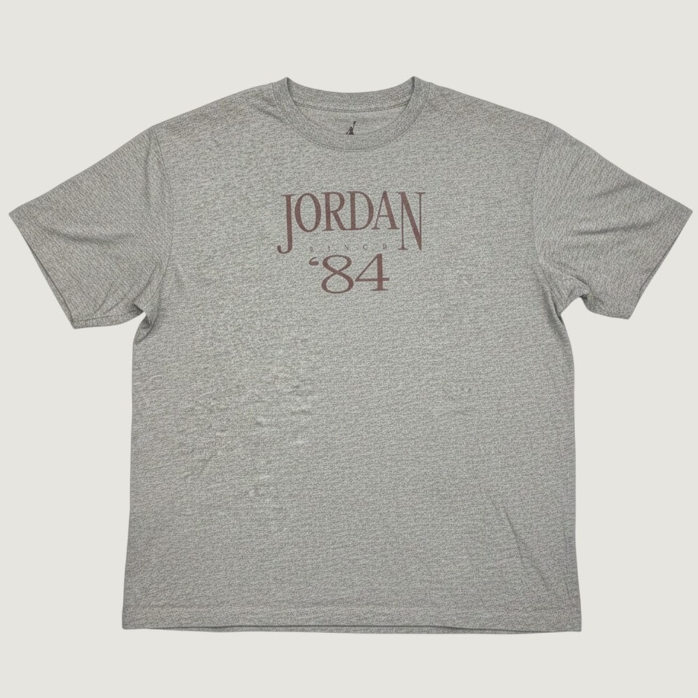 0098 | Jordan Since 84 Graphic Tee Shirt Heather Gray Mens M FN5424-063